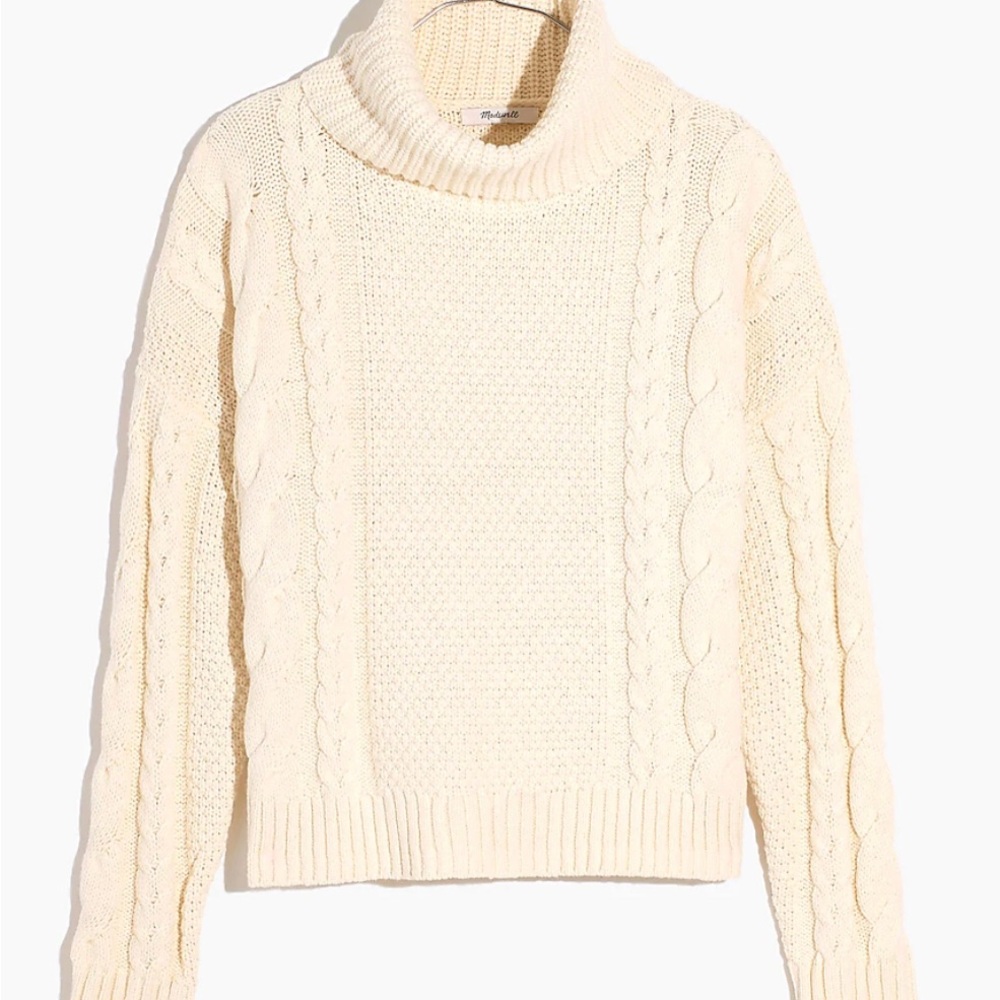 Madewell Cream Turtleneck Sweater - Picture 5 of 5